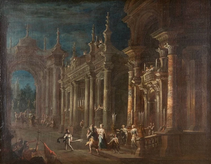 Francesco Aviani - Capriccio con architetture